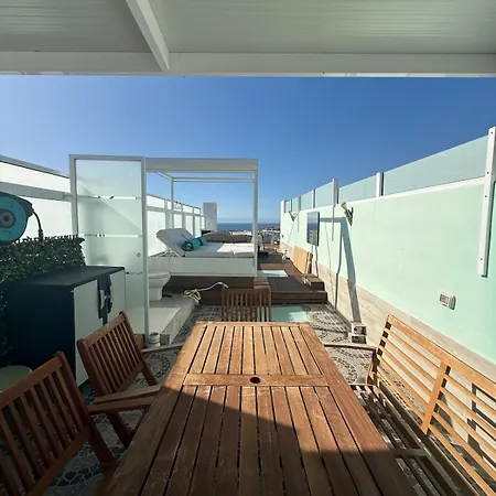 Ocean 77 Ocean View Duplex Private Rooftop Jacuzzi Costa Adeje